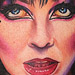 Tattoos - Elvira Color Portrait Tattoo - 50304